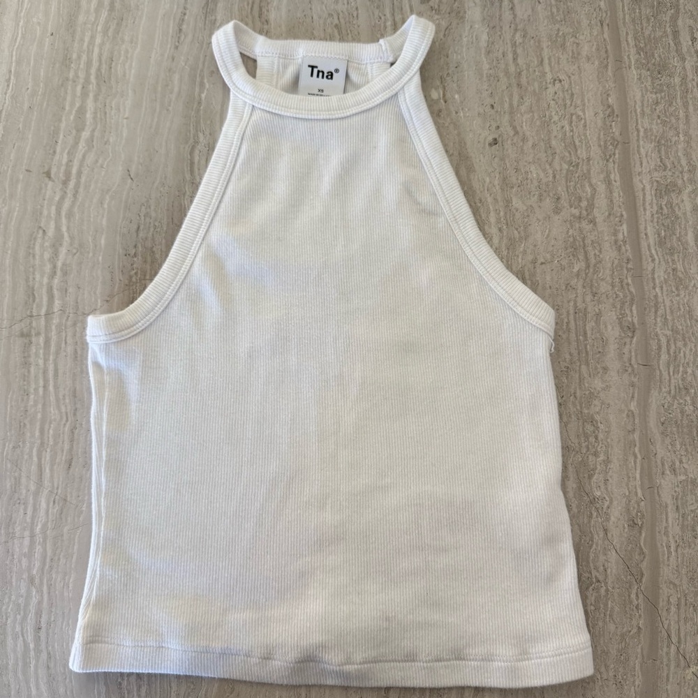 Aritzia Tna White Tank Top